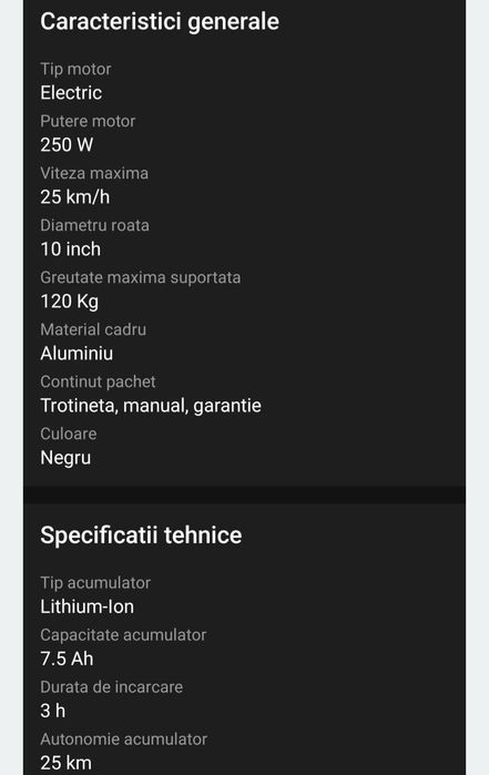 Trotineta electrica DHS 601EH VISION
