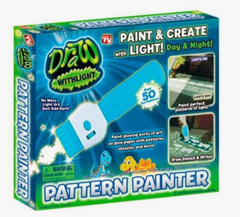 Четка с флуоресцентна светлина – Идеален комплект за малки художници