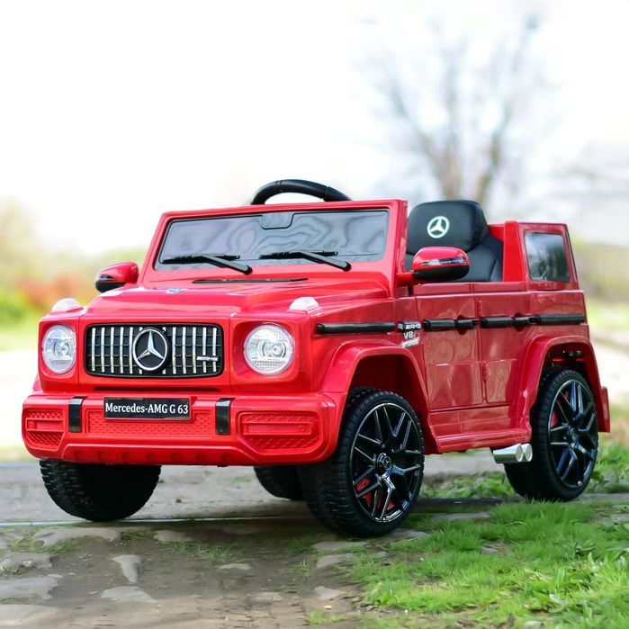 Masinuta Electrica Copii Mercedes G63 AMG Rosie, 70W, 12V, Scaun
