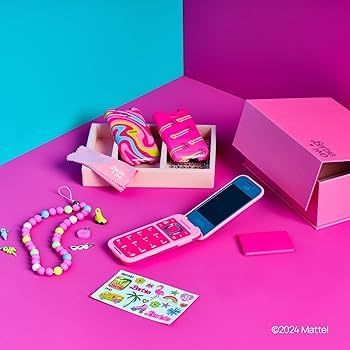 Сгъваем Barbie розов телефон