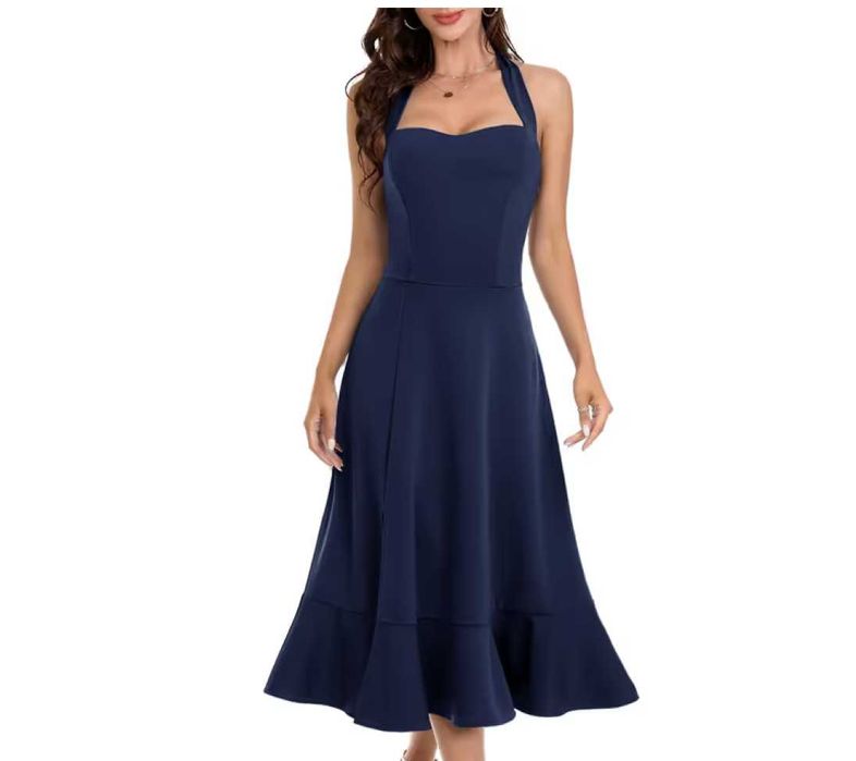 Rochie elegantă roz prăfuit (blush), S, noua cu eticheta, ocazie/petrecere, cokteil
