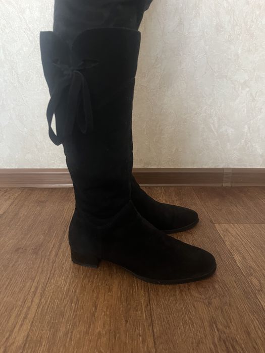 Продам сапоги замшевые