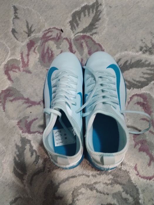 Ghete sintetic Nike Mercurial Blue