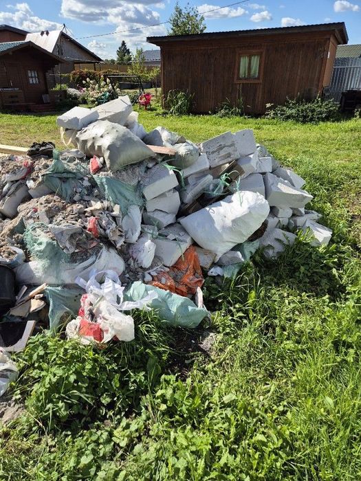 вывоз страителний мусор на сайте