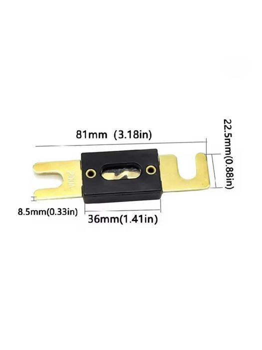 Set Soclu cu Siguranta lamelara ANL 30A-500A