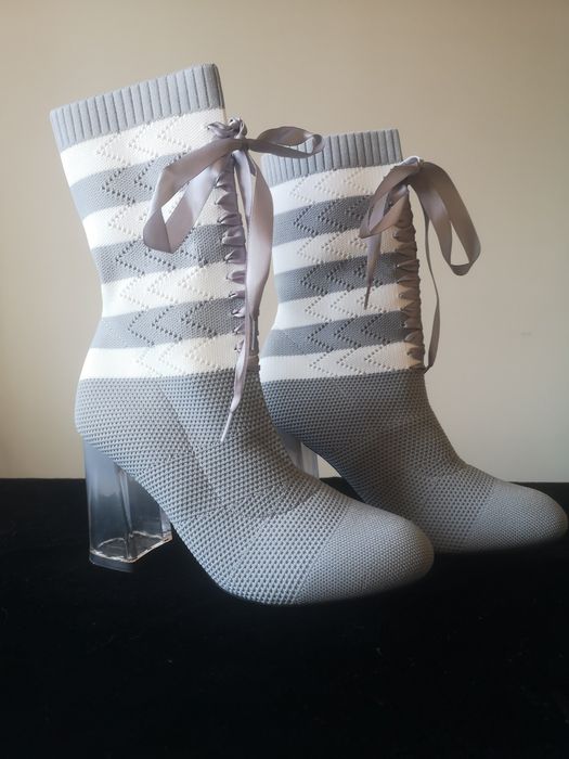 Дамски Боти с прозрачен ток 38 номер