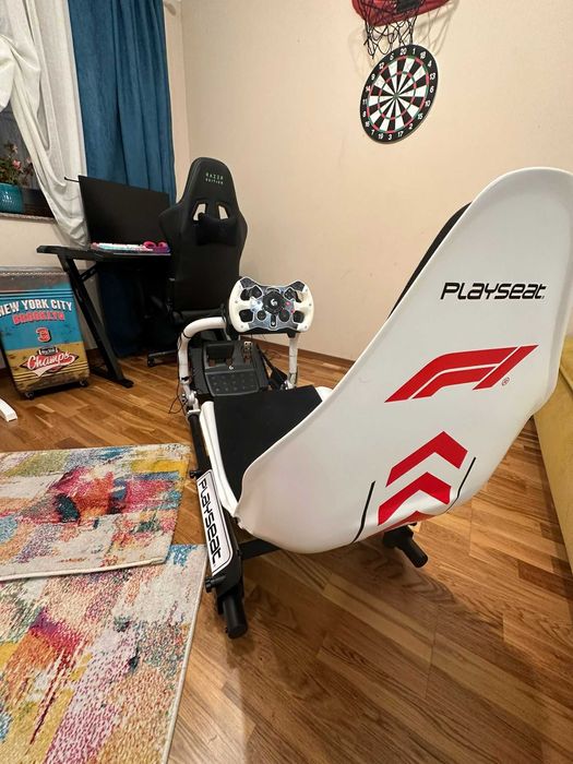 Scaun gaming - Cockpit Playseat Formula Instinct - F1, Alb/Negru