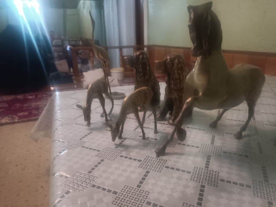 Лошадь собака алент латунный ССР