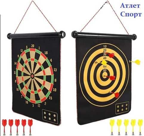 Дартс магнитный рулонный с дротиками
