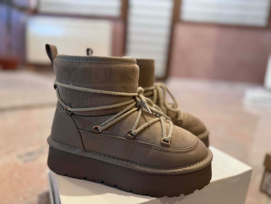 Кафяви зимни боти