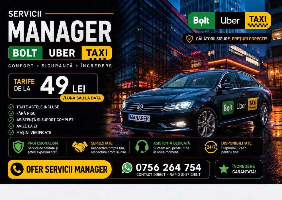Manager uber bolt