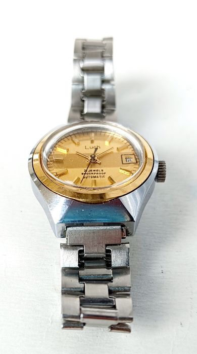 Лъч luch 21 j automatic - дамски механичен часовник(автоматик), с възможност и за ръчно навиване. ПРОФИЛАКТИРАН
