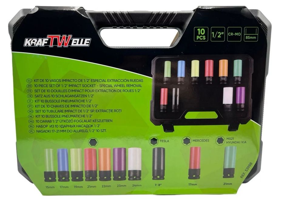 Ударни вложки с тефлоново покритие 10части KraftWelle