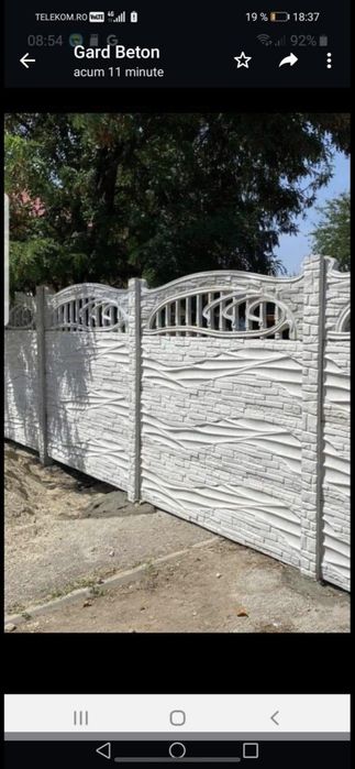 Garduri din beton, gard București Ilfov Giurgiu Argeș Dâmbovița