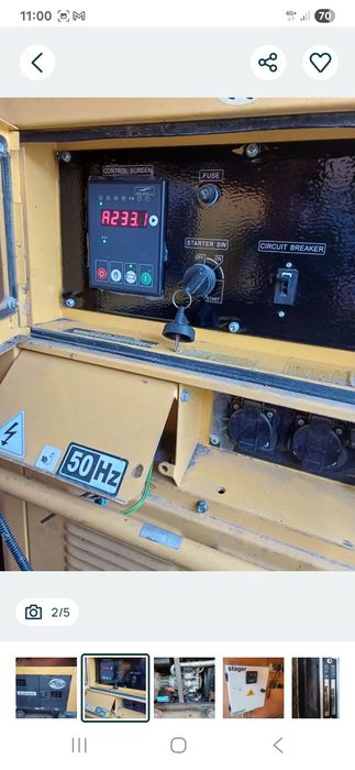 Generator diesel  monofazat  Kipor 12 STA cu automatizare