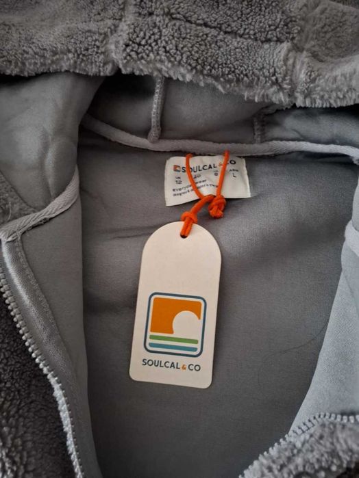 Jacheta cu glugă Soul Cal Sherpa femei - L (40) - NOUA