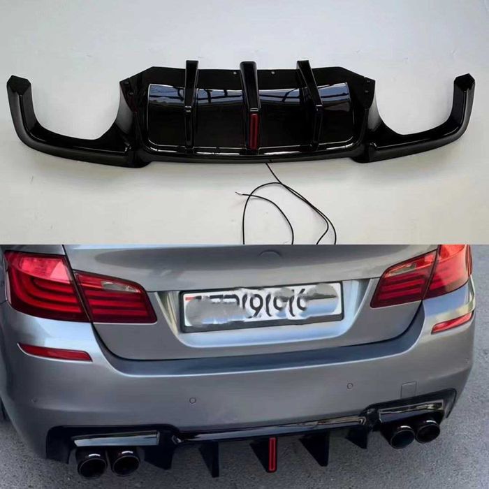 Дифузьор за задна броня БМВ Ф10 led stop F1 М-техник BMW F10 M-technik