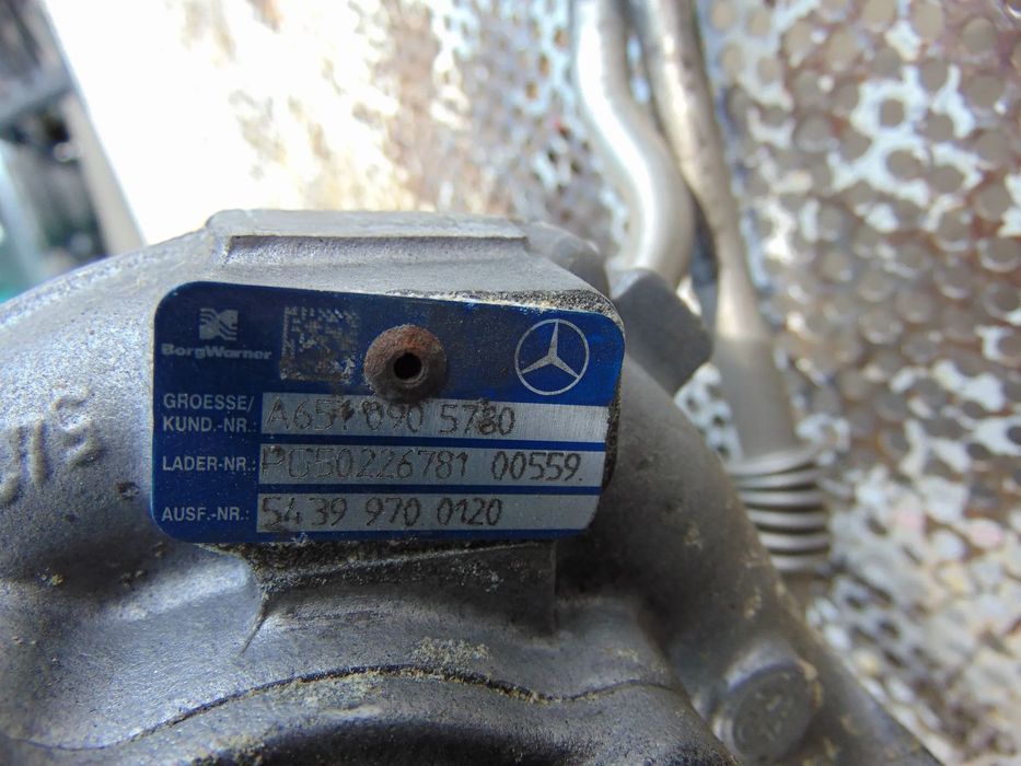 Turbine Mercedes 2.2 biturbo w204 w212 glk euro 5 cod a6510905780 a6510902380