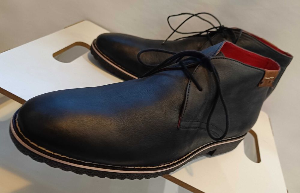 Ghete lace up 45 45.5 casual Gentleman Farm NOI piele naturala moale