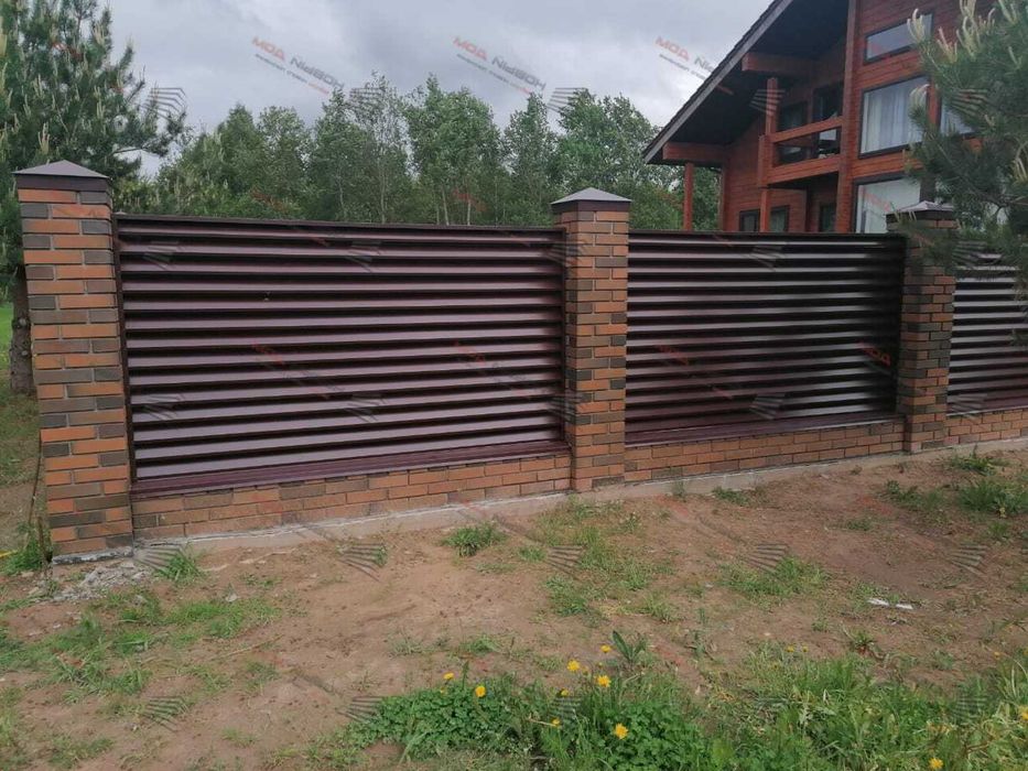 Забор жалюзи еврожалюзи