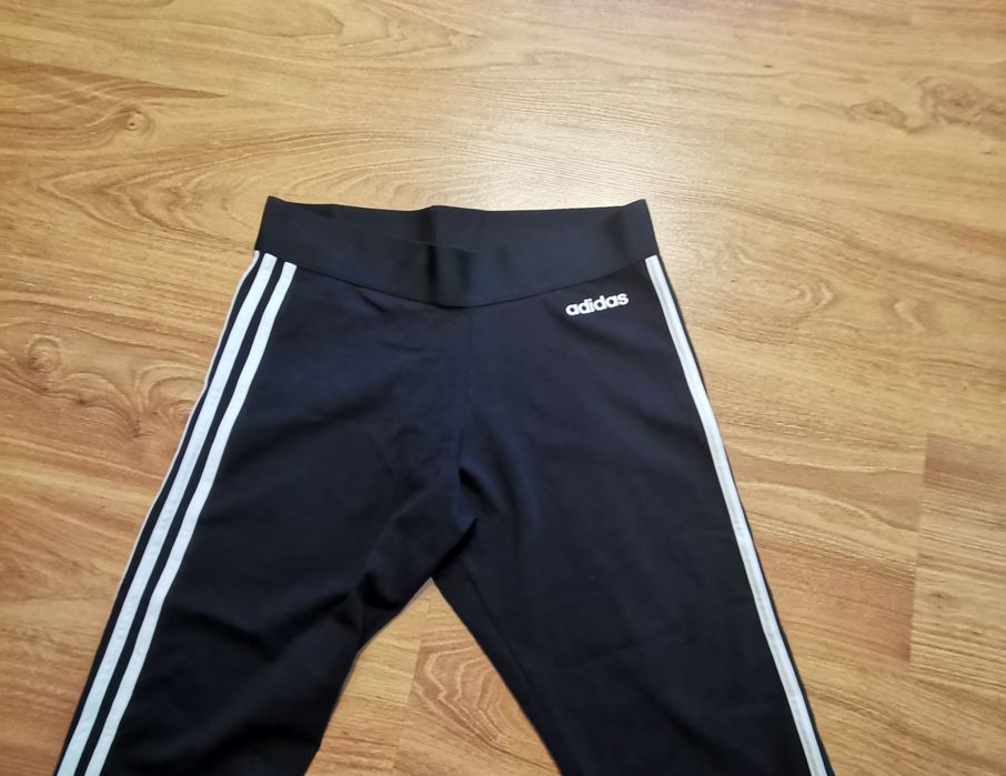 Colanti fitness Adidas, noi, bumbac, lungime 7/8, marimea M