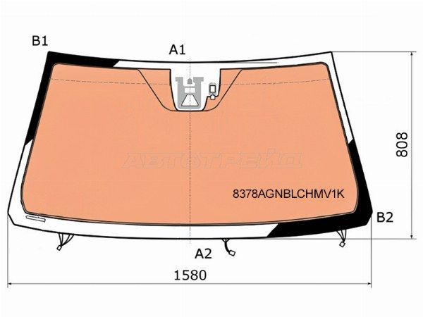 Стекло лобовое с полным обогревом + дд + камера (обогрев камеры)  TOYO