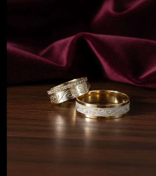 Set verighete aur 14k (AG.7) Certificat de garantie si autenticitate