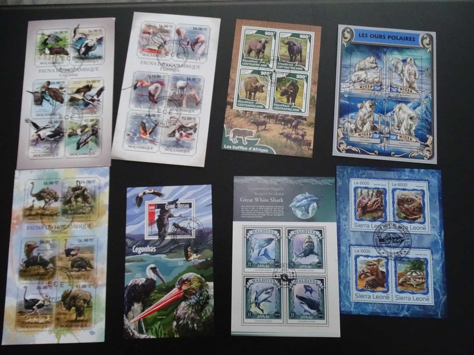 50 colite stampilate , timbre tematice Fauna/Animale (Lot 3108)