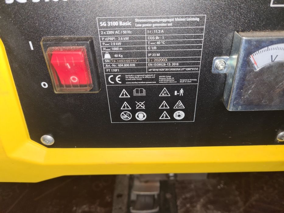 Generator Stanley SG 3100 Basic