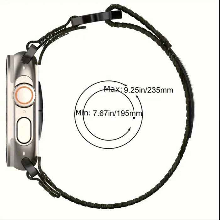 Текстилна широка каишка ULTRA WIDE за Apple Watch ULTRA/SE/11/10/9/8/7