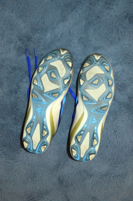 Ghete de fotbal albastre Adidas