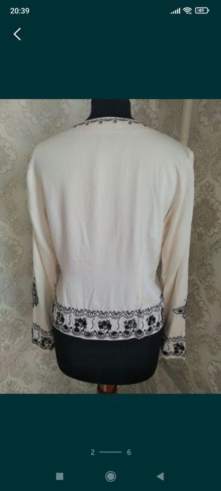 Пиджак шёлк Италия новый