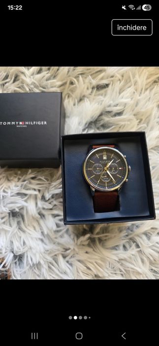 Ceas Tommy Hilfiger original curea piele naturala