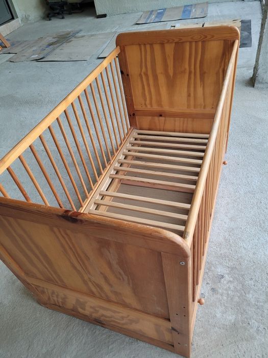 Детска кошара естествено дърво