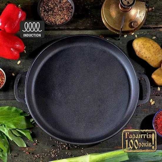 Чугунен капак-тиган (сач) за тенджера, казан, тиган 24 см-40 см