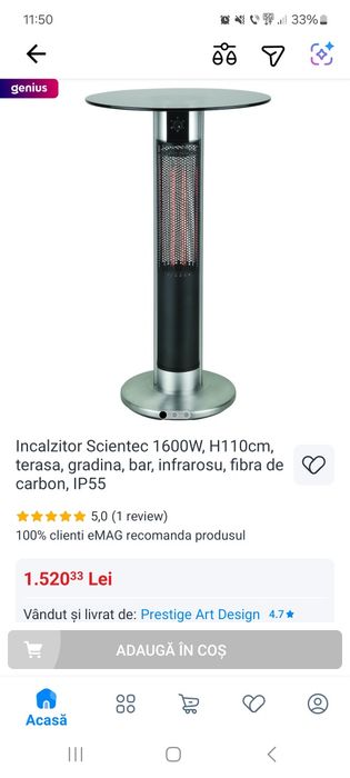 Incalzitor radiator teresa Scientec functional