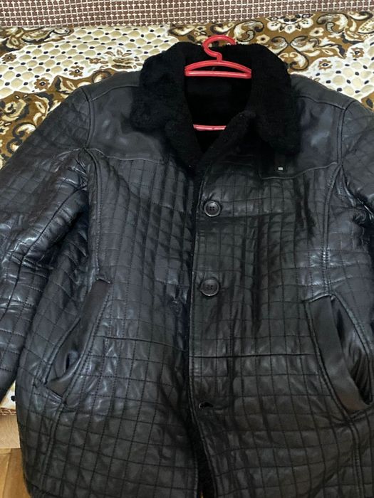 Мужская кожаная дубленка