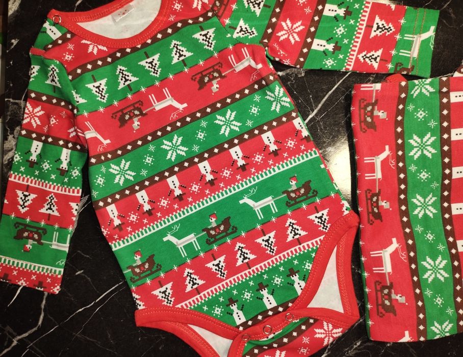 Новогодний комплект для девочек Пекин фабричный 03 3~6 6~9