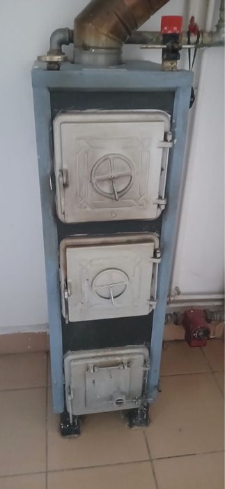 Centrala pe lemne 24kw + boiler + vas expansiune