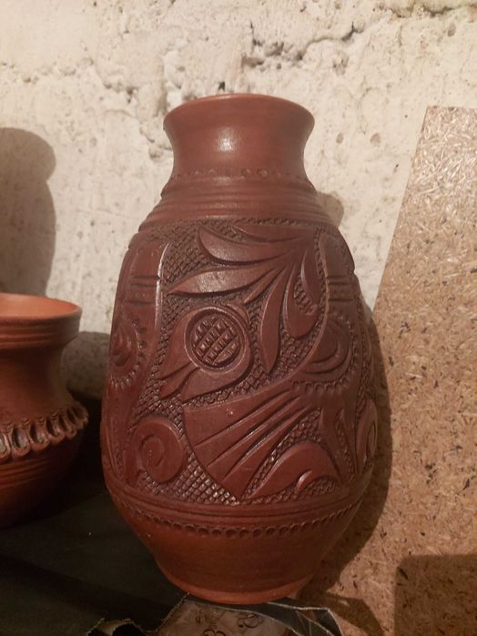 Vaze ceramice culoare maro