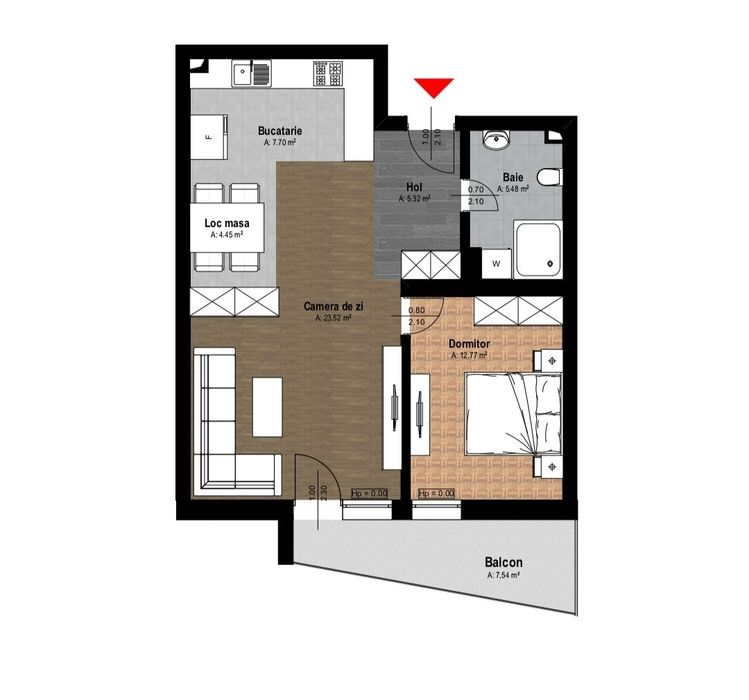 Apartament 2 Camere Complex Rezidential Aparthotel (TVA 21 % Inclus)