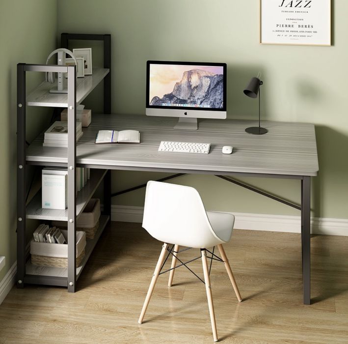 Компьютерный стол Structo White grey 140x60см