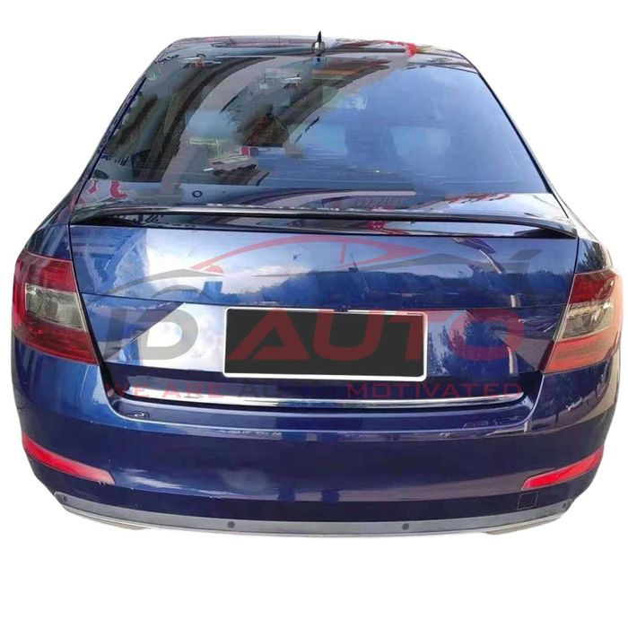 Спойлер лип за багажник Skoda Octavia, черен гланц, шкода тунинг