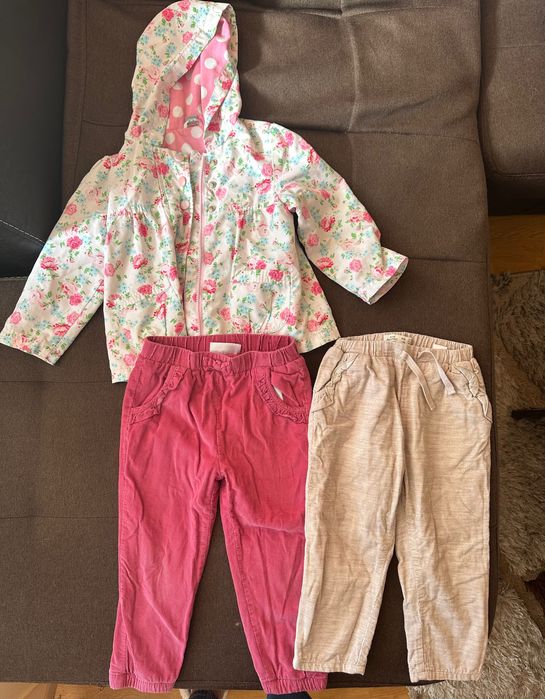 Дрехи за момиче 92 - 98 см есен зима лот