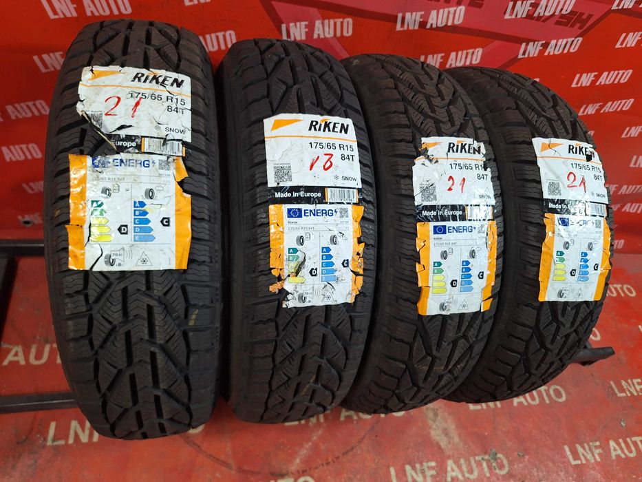 2 Anvelope de IARNA - 175/65/15 - RIKEN - NOI - DOT 2021 !