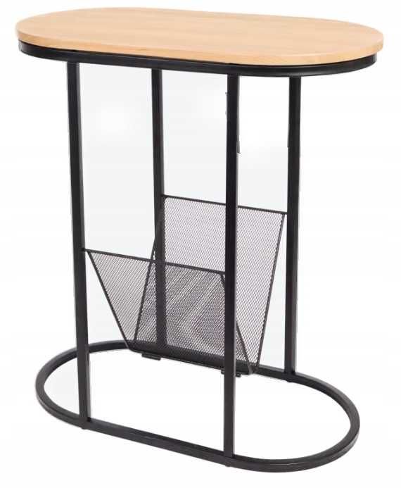 Странична маса Home Accents 50.5 x 27.5 x 55 см с поставка за вестници