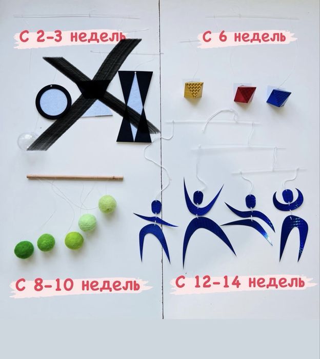 Набор мобилей Монтессори