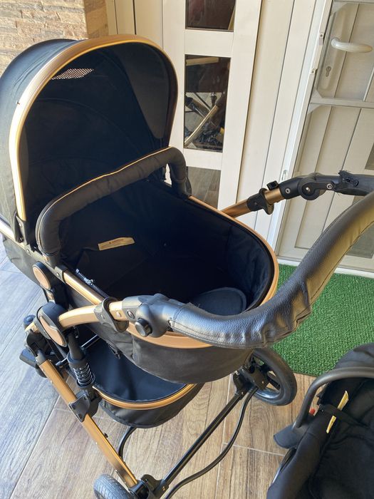 Cărucior 3în1 BabyDary Negru