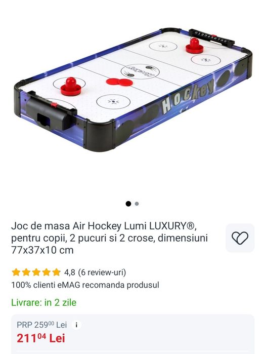JOC Air Hockey Copii