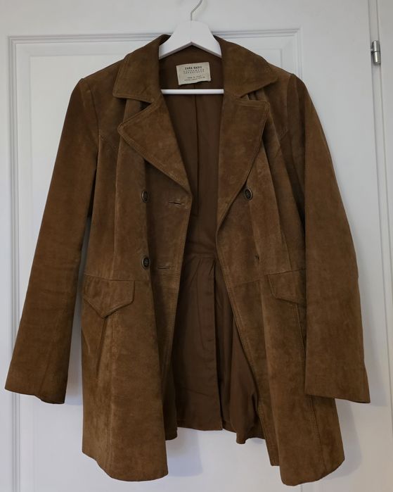 Geaca piele intoarsa Zara